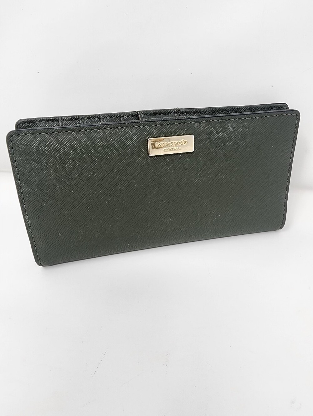 Kate Spade Forest Green Saffiano Leather Wallet